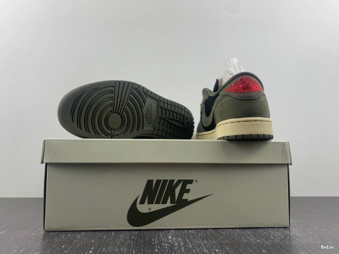 Bmlin 1 TRAVIS OG SP LOW JORDAN AIR SCOTT 'BLACK X OLIVE' DM7866-002 0716